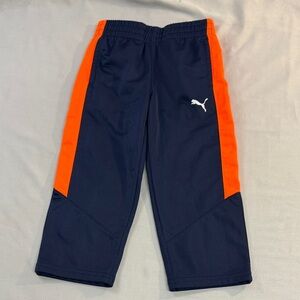 Puma - 2T Kids Navy and Orange Joggers/Track Pants